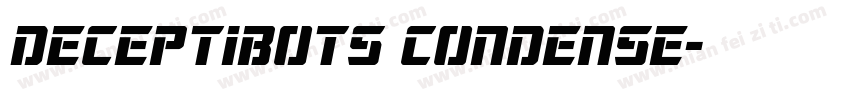 Deceptibots Condense字体转换